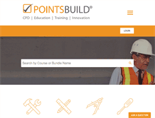 Tablet Screenshot of pointsbuild.com.au